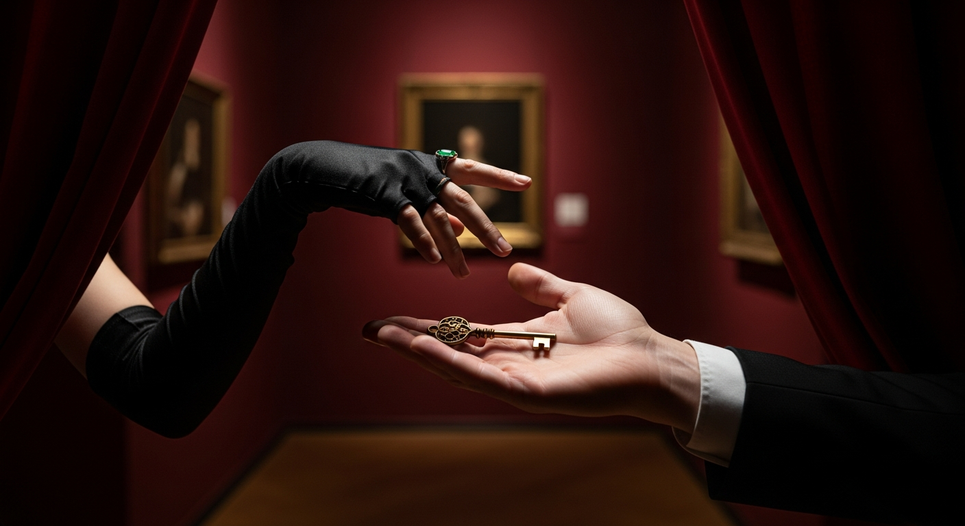 The Art Heist: a thrilling night of stolen glances and forbidden touch