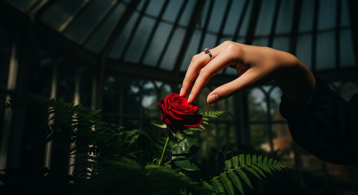 The Conservatory at Dusk: whispered confessions, a hidden bloom