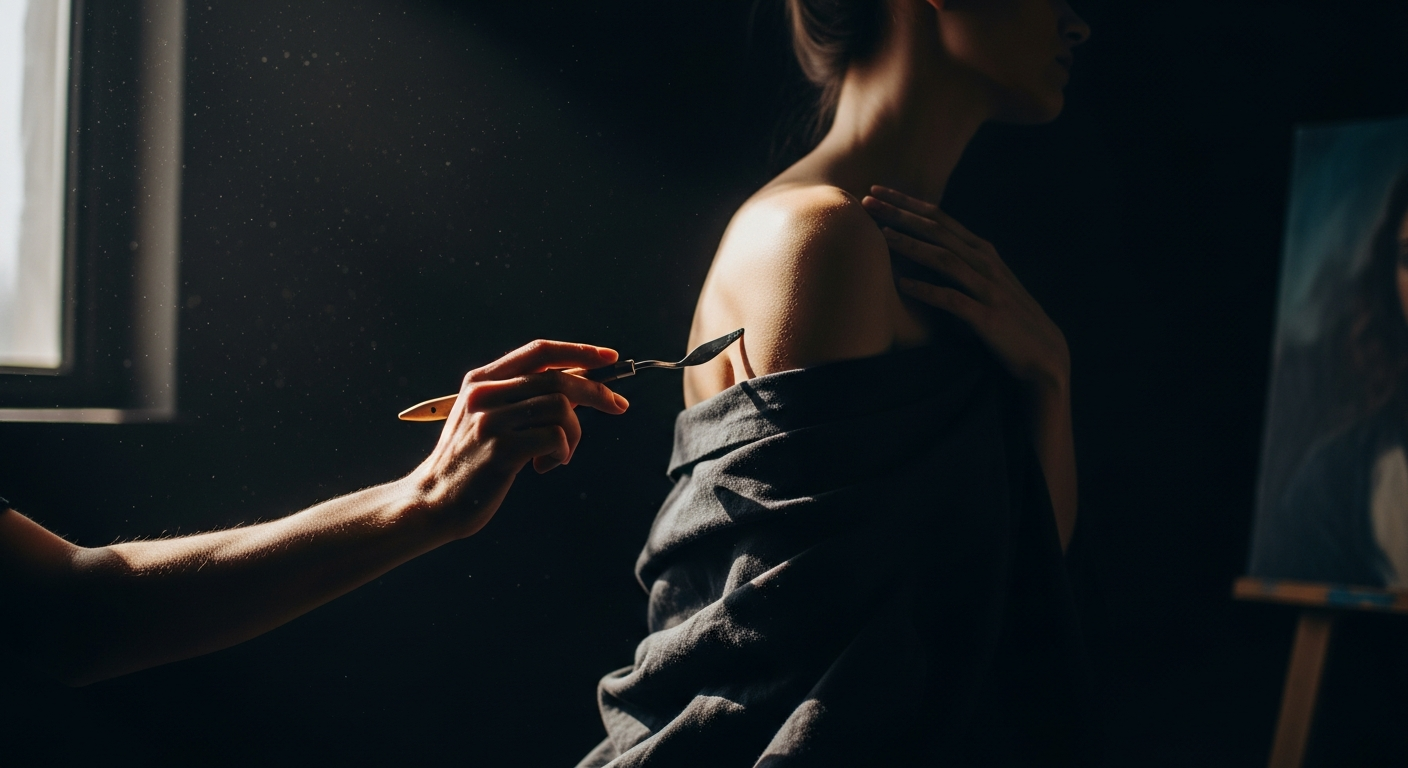 The Gallery's Whisper: stolen moments between artist and muse