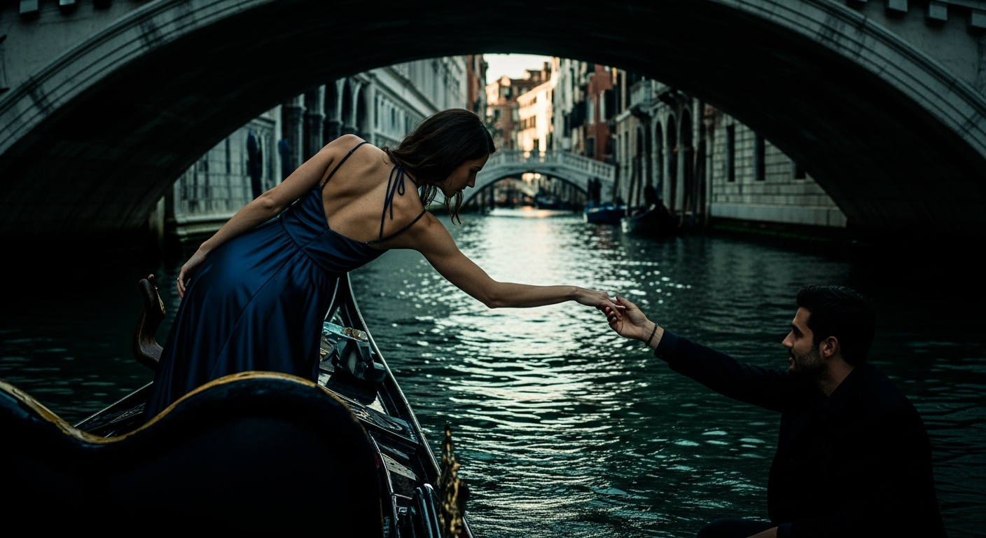 The Gondola Ride: Venetian nights and whispered promises