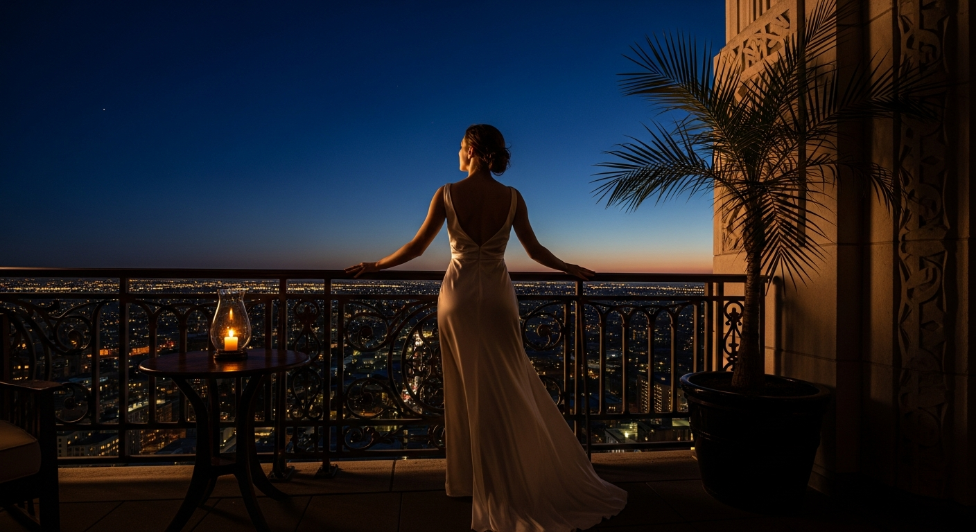 The High-Rise Balcony: city lights, forbidden desires