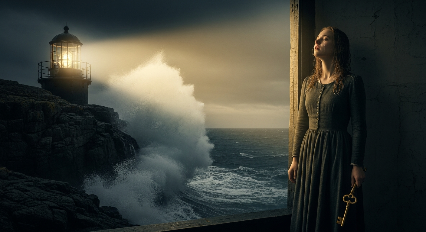 The Lighthouse Keeper's Daughter: a storm brews, a secret ignites