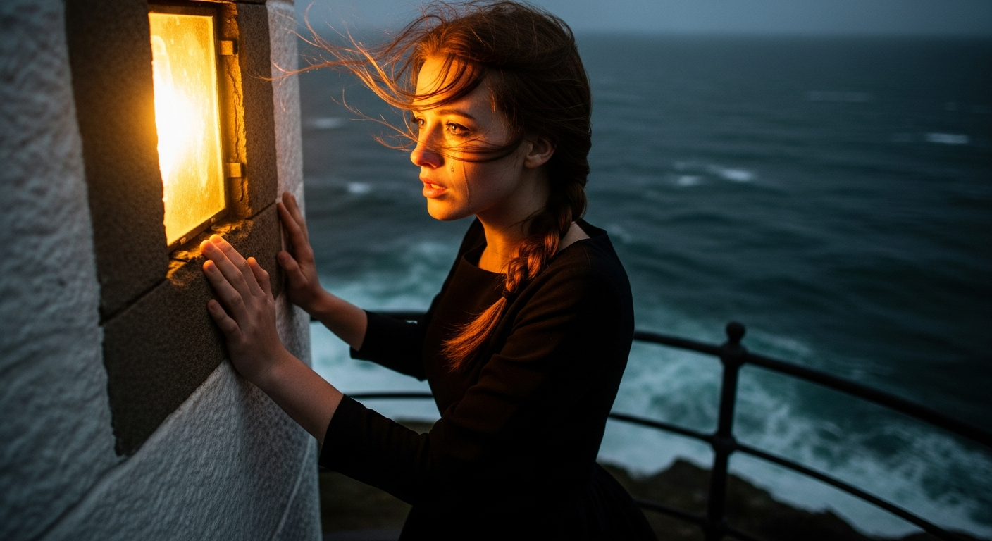 The Lighthouse Keeper's Daughter: a storm brews, a secret unfolds