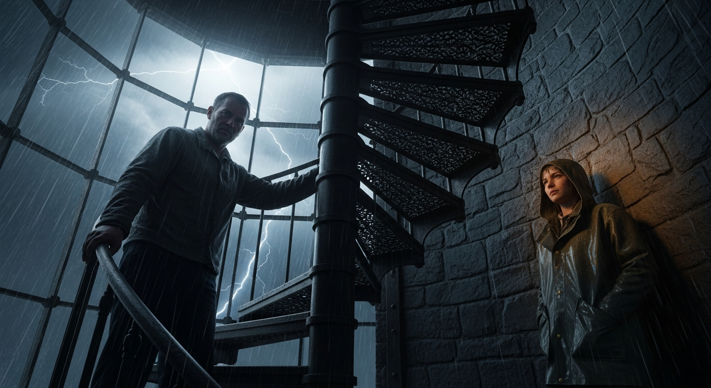 The Lighthouse Keeper's Secret: a storm, a stranger, and shared solitude