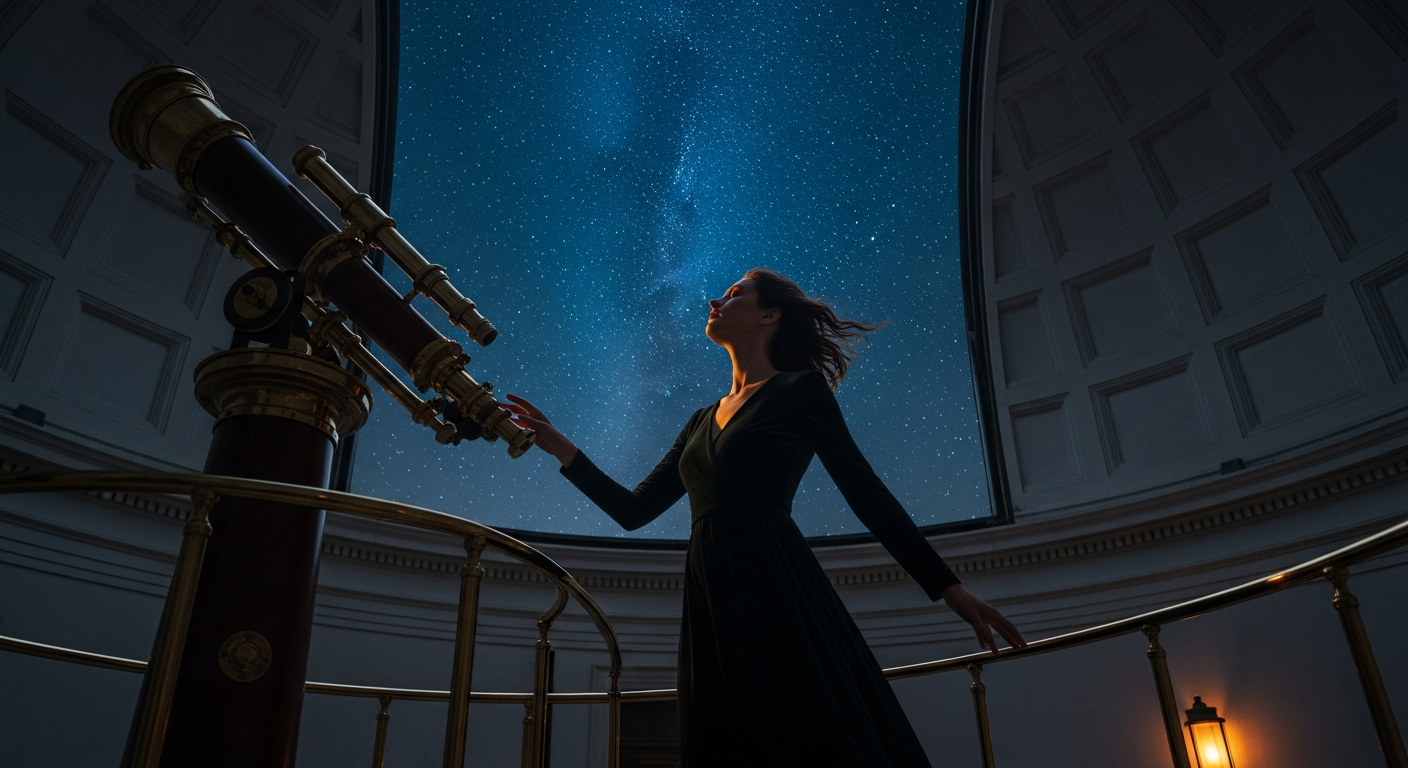 The Observatory's Whisper: starlit nights, an astronomer's secret