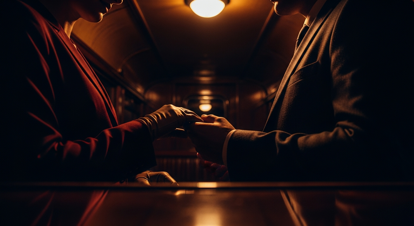 The Train Compartment: shared glances on a midnight journey